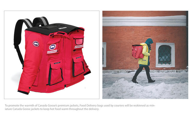 canada goose ad campaign mock-up assignment