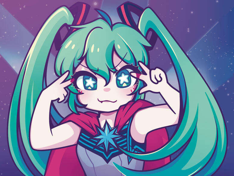 miku expo 2024 button art
